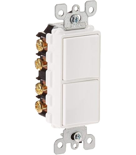 Leviton 5627-W 20 Amp, 120/277 Volt, Decora Single-Pole